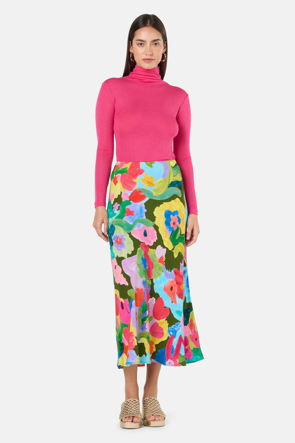 Gorman - Expressionist Slip Skirt - print