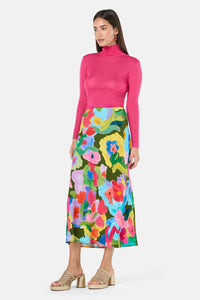 Gorman - Expressionist Slip Skirt - print