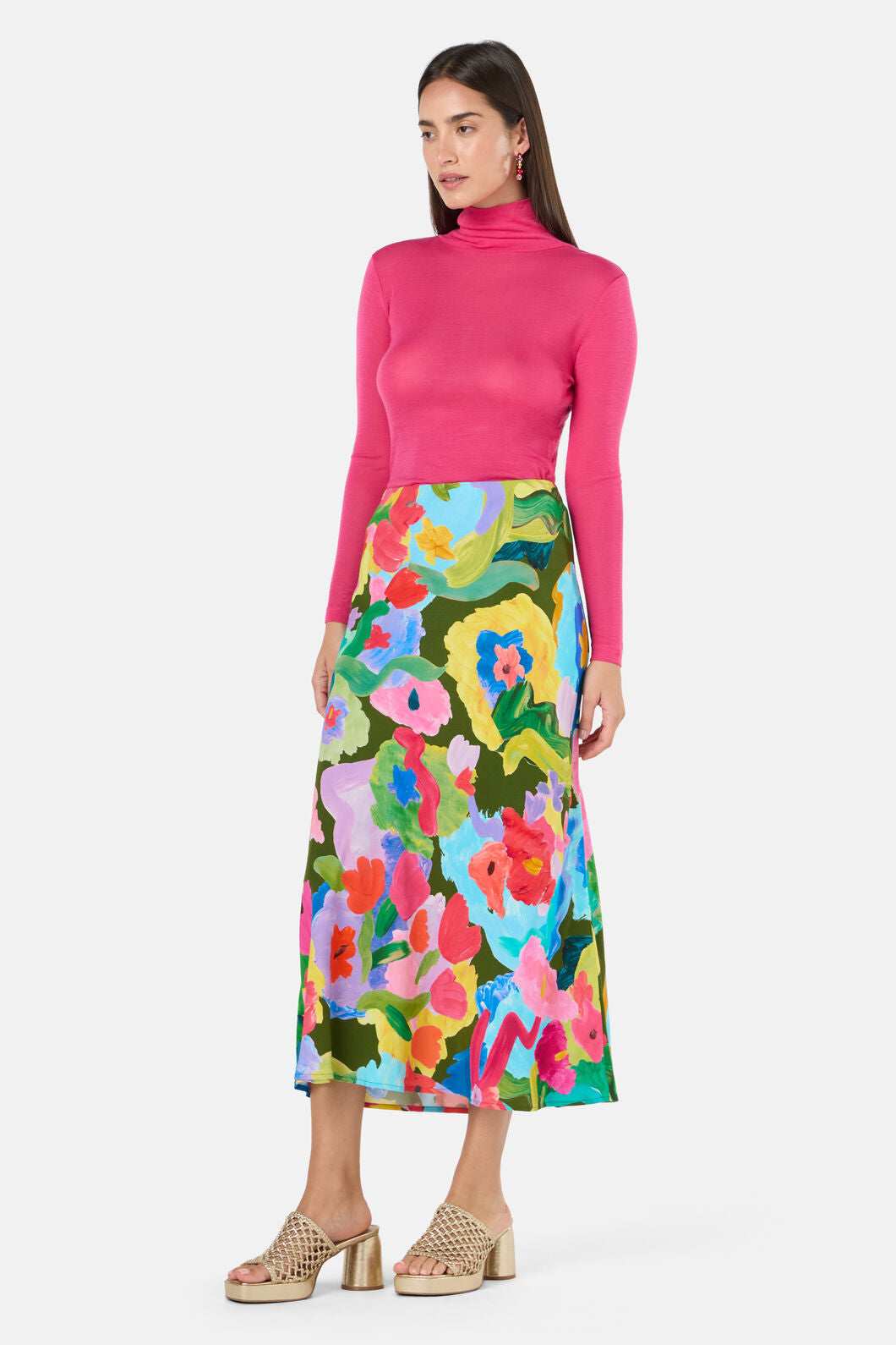 Gorman - Expressionist Slip Skirt - print