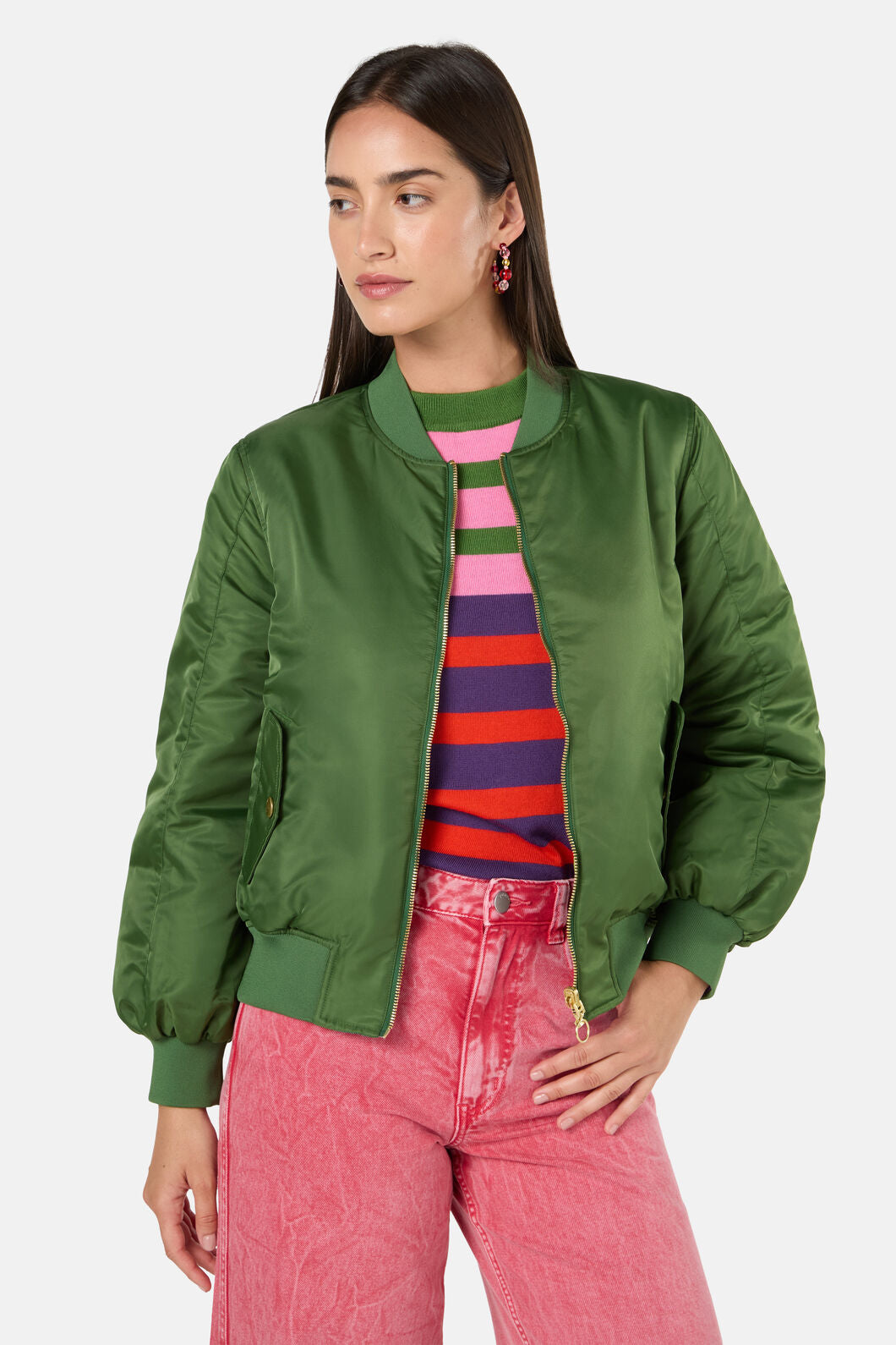 Gorman - Expressionist Reversible Bomber - olive