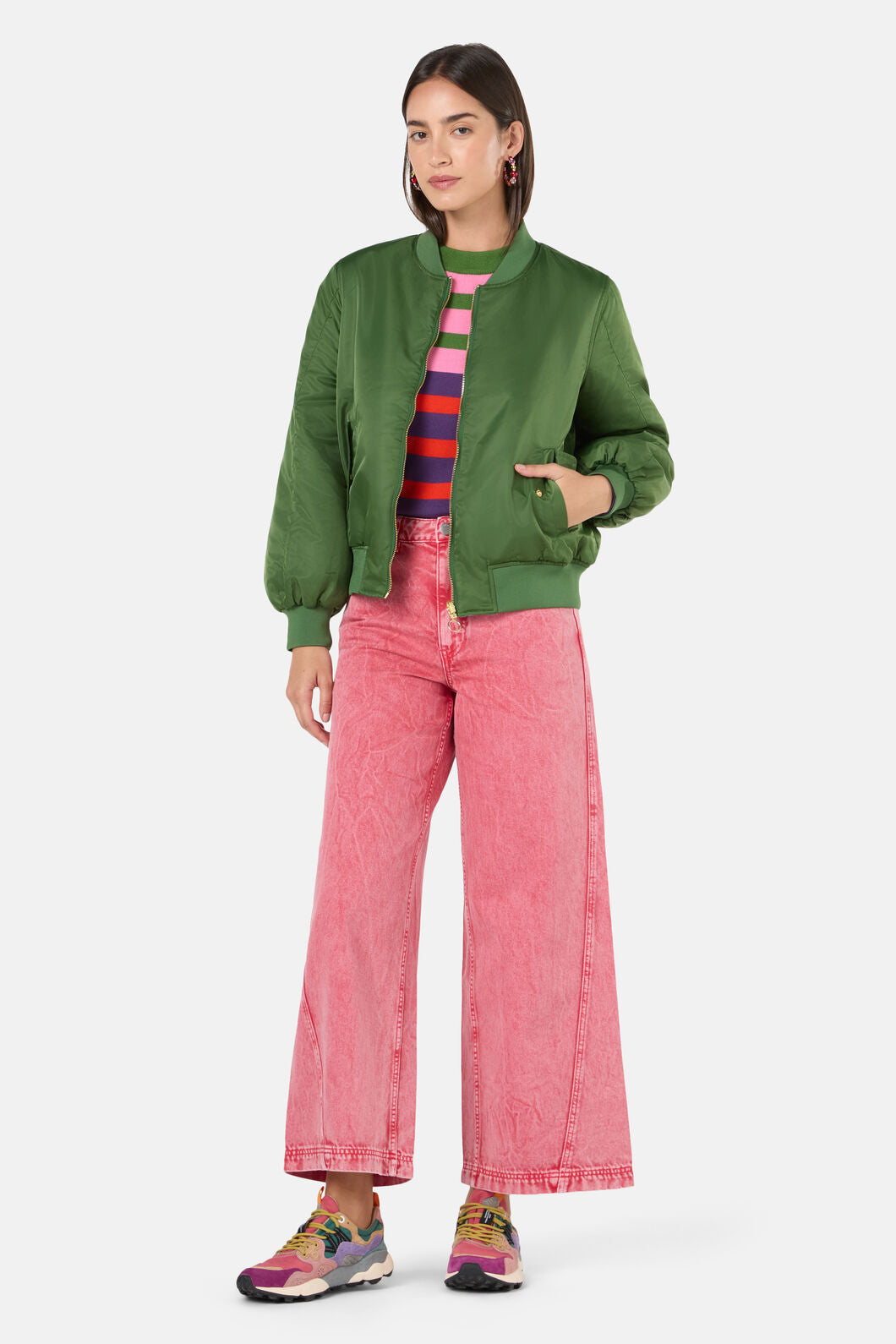 Gorman - Expressionist Reversible Bomber - olive