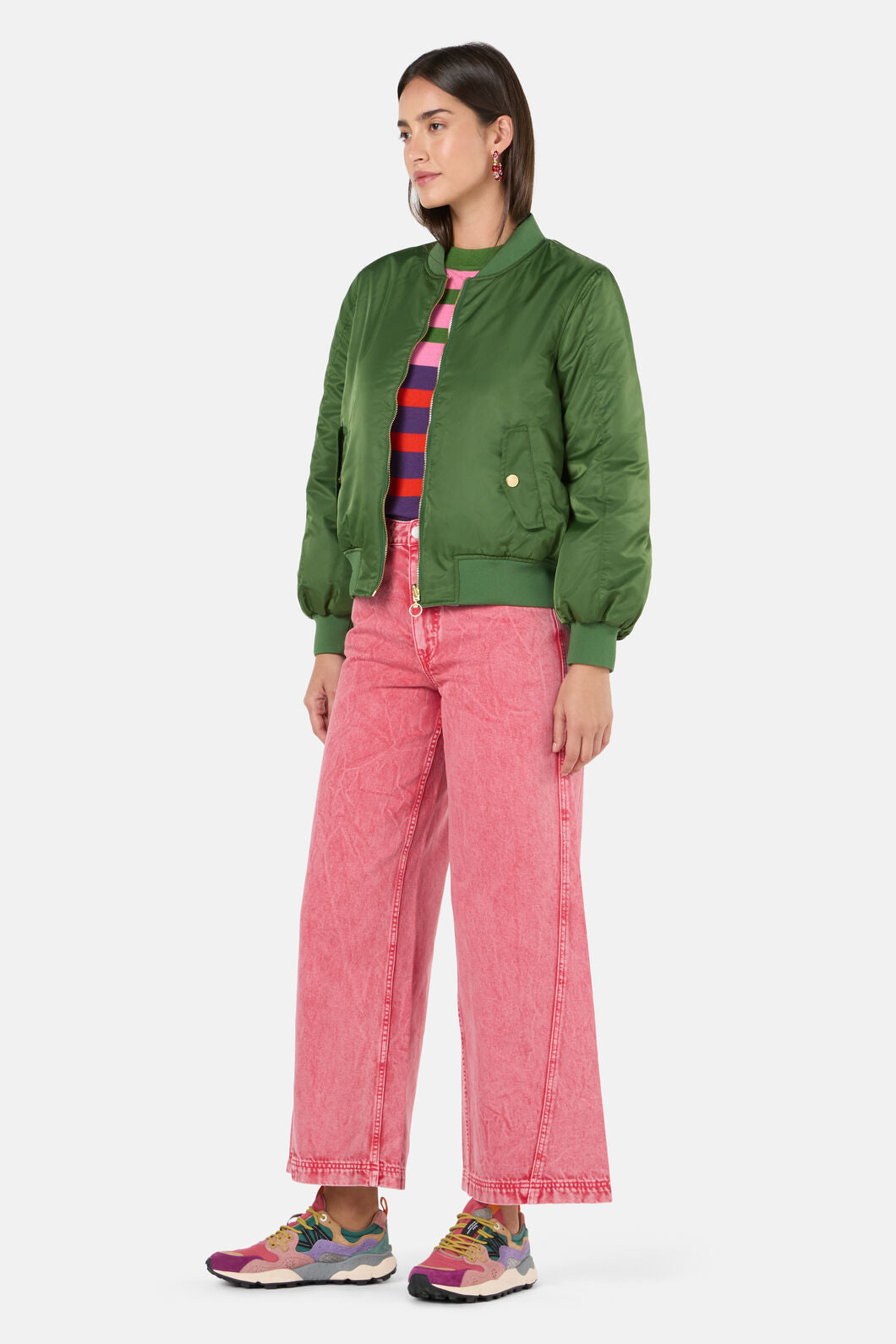 Gorman - Expressionist Reversible Bomber - olive
