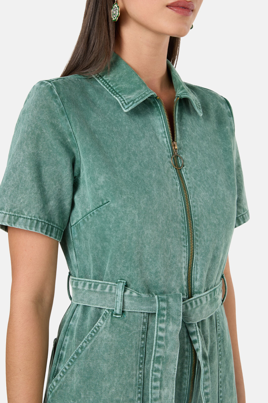 Gorman - Marylou Denim Pantsuit - green