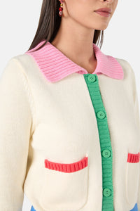 Gorman - Colour Play Cardigan - cream
