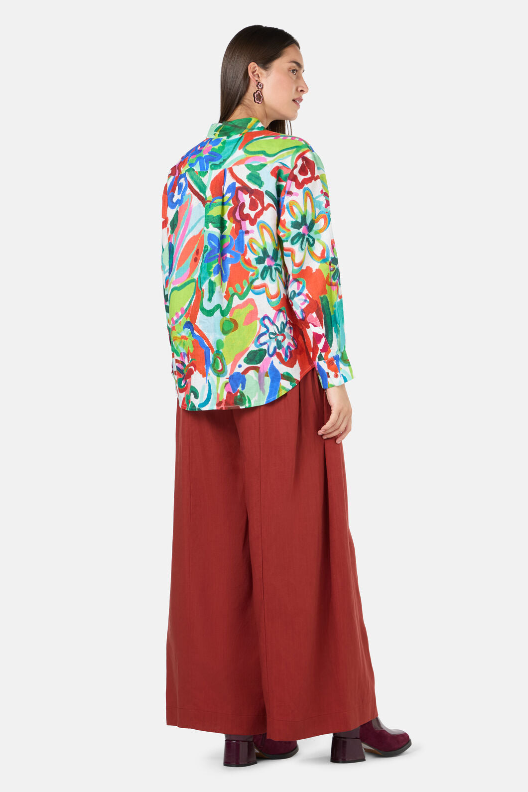 Gorman - Abstract Flower Linen Shirt - print