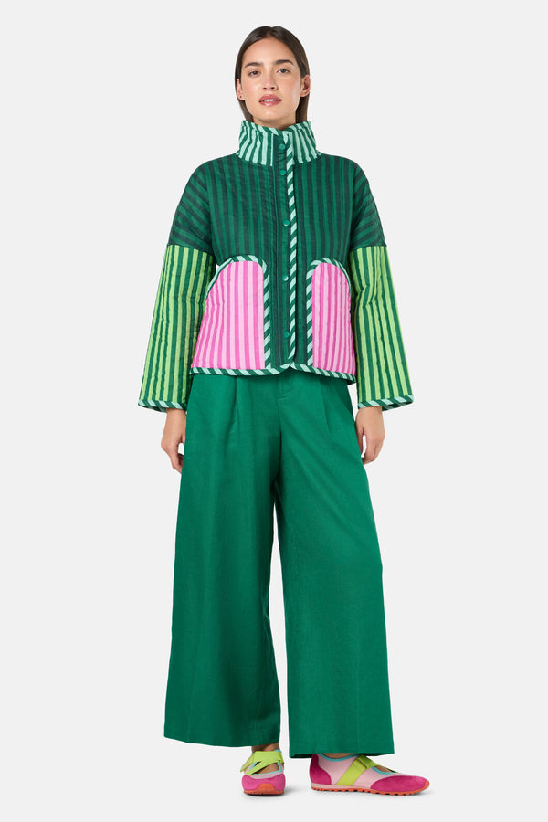 Gorman - Abstract Flower Quilted Jacket - print