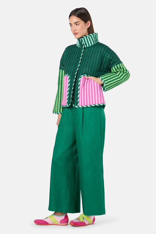 Gorman - Abstract Flower Quilted Jacket - print