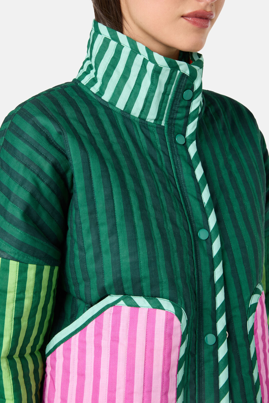Abstract Flower Quilted Jacket – Gorman