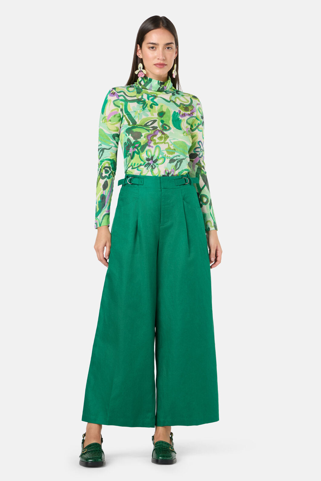 Gorman - Abstract Flower Merino Polo - print