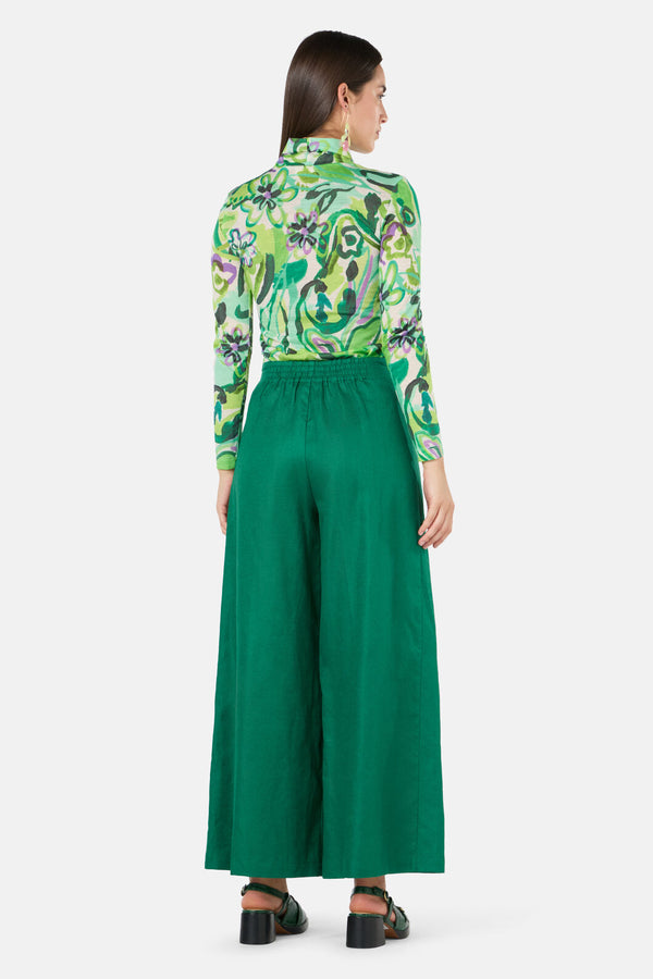Gorman - Abstract Flower Merino Polo - print