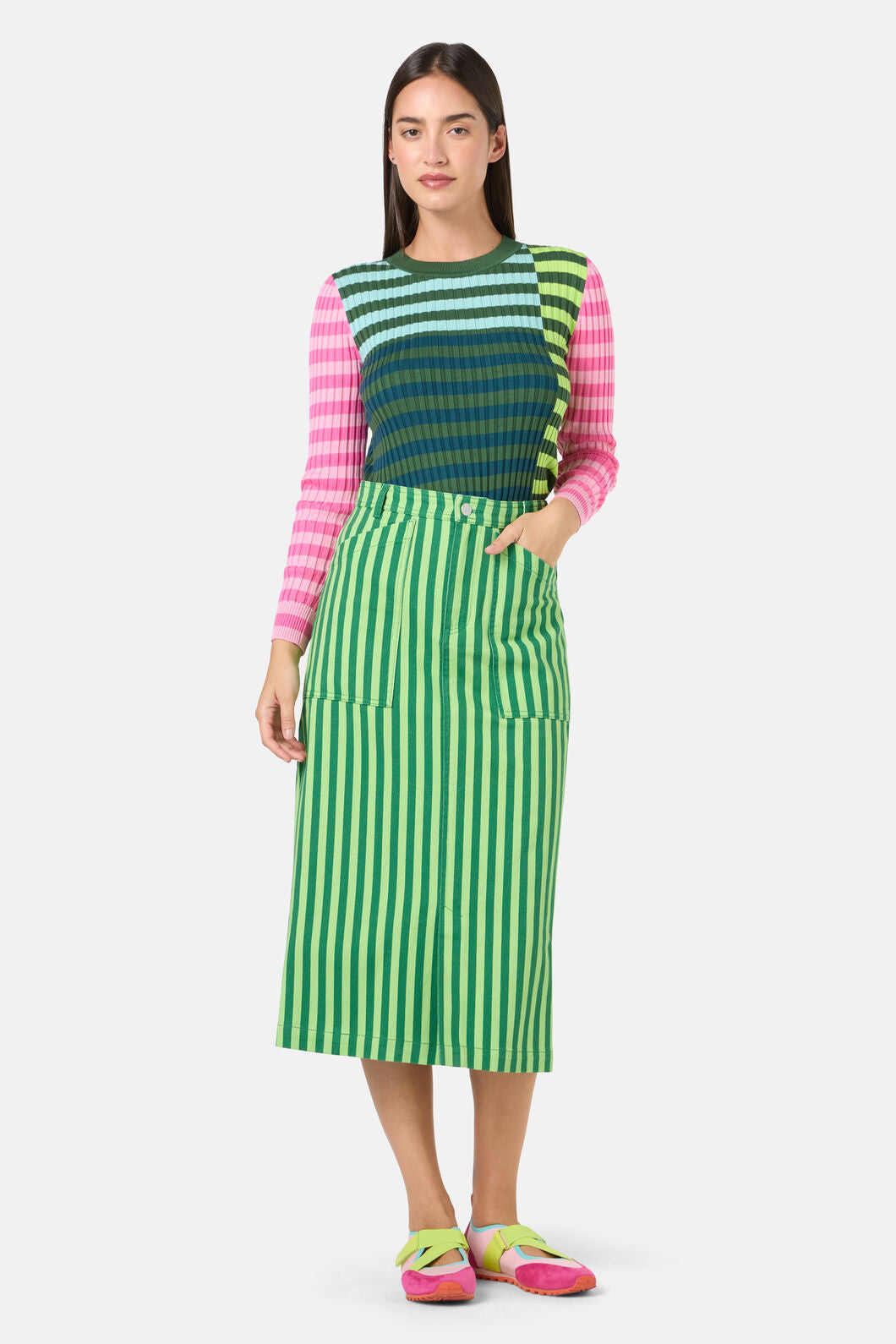 Gorman - Linea Stripe Knit Top - stripe