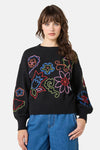 Gorman - Paisley Embroidered Jumper - black
