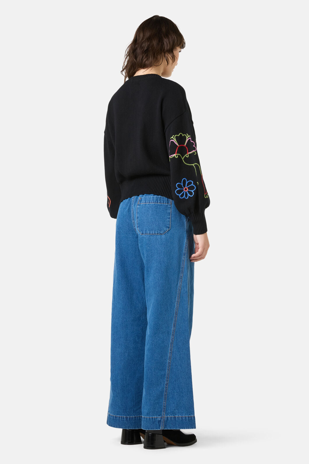 Gorman - Paisley Embroidered Jumper - black