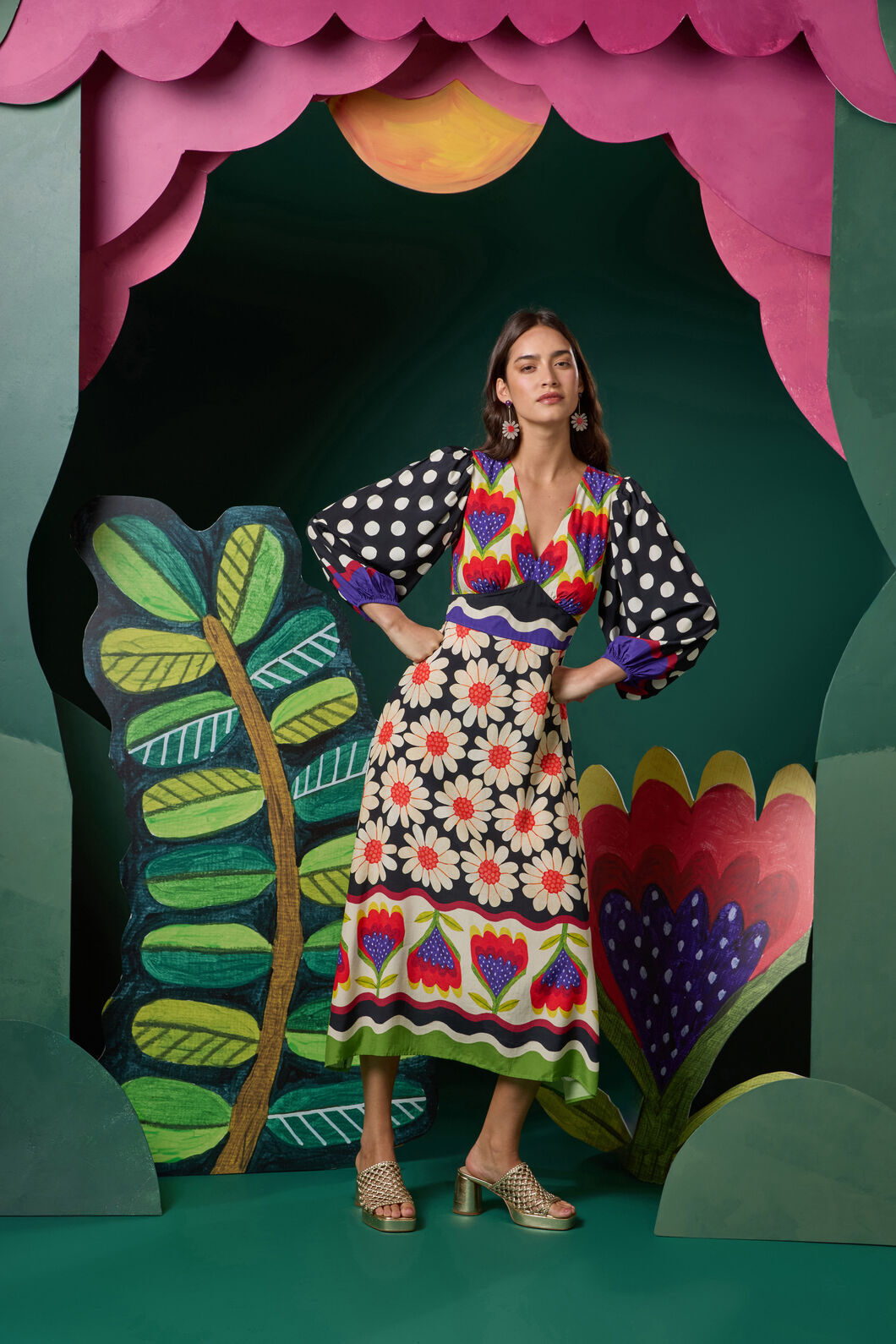 Gorman - Blooming Daisy Print Long Dress - print