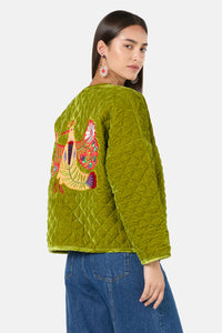 Gorman - Blooming Bird Print Jacket - green