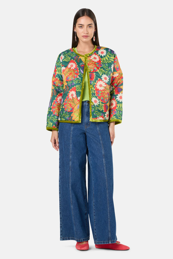 Gorman - Blooming Bird Print Jacket - green
