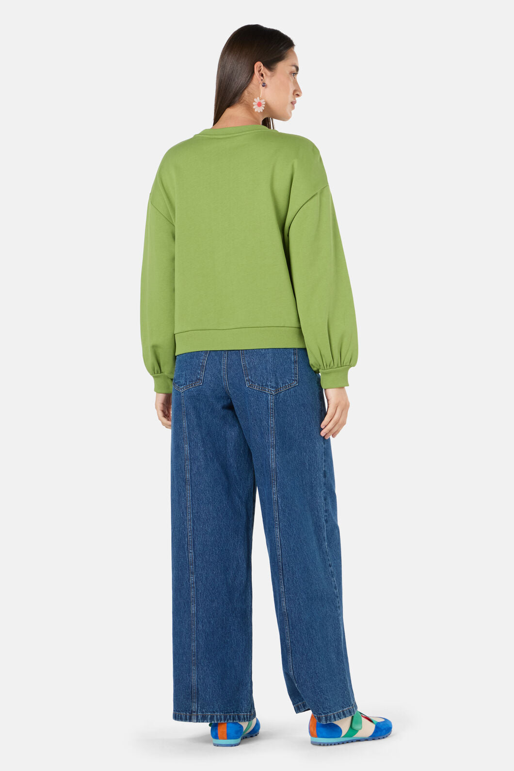 Gorman - Blooming Bird Embroidered Swea - green