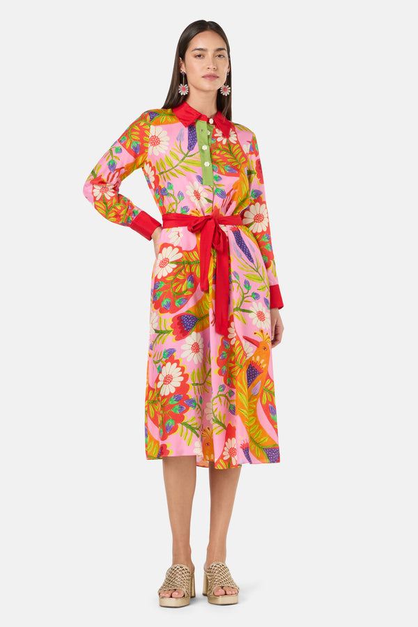 Gorman - Blooming Bird Print Dress - print