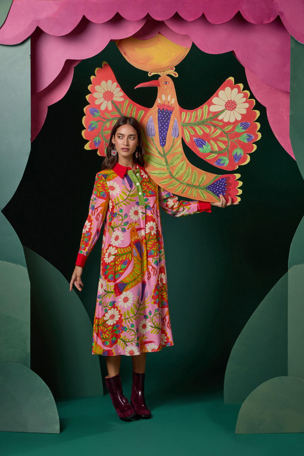 Blooming Bird Print Dress Gorman Blooming Bird Print Dress Gorman