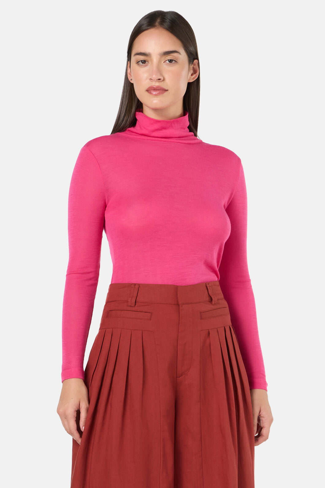 Gorman - Merino Polo Top - pink