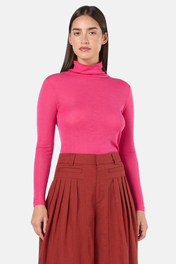 Gorman - Merino Polo Top - pink