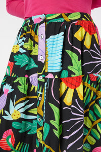Gorman - Whimsical Blooms Midi Skirt - print
