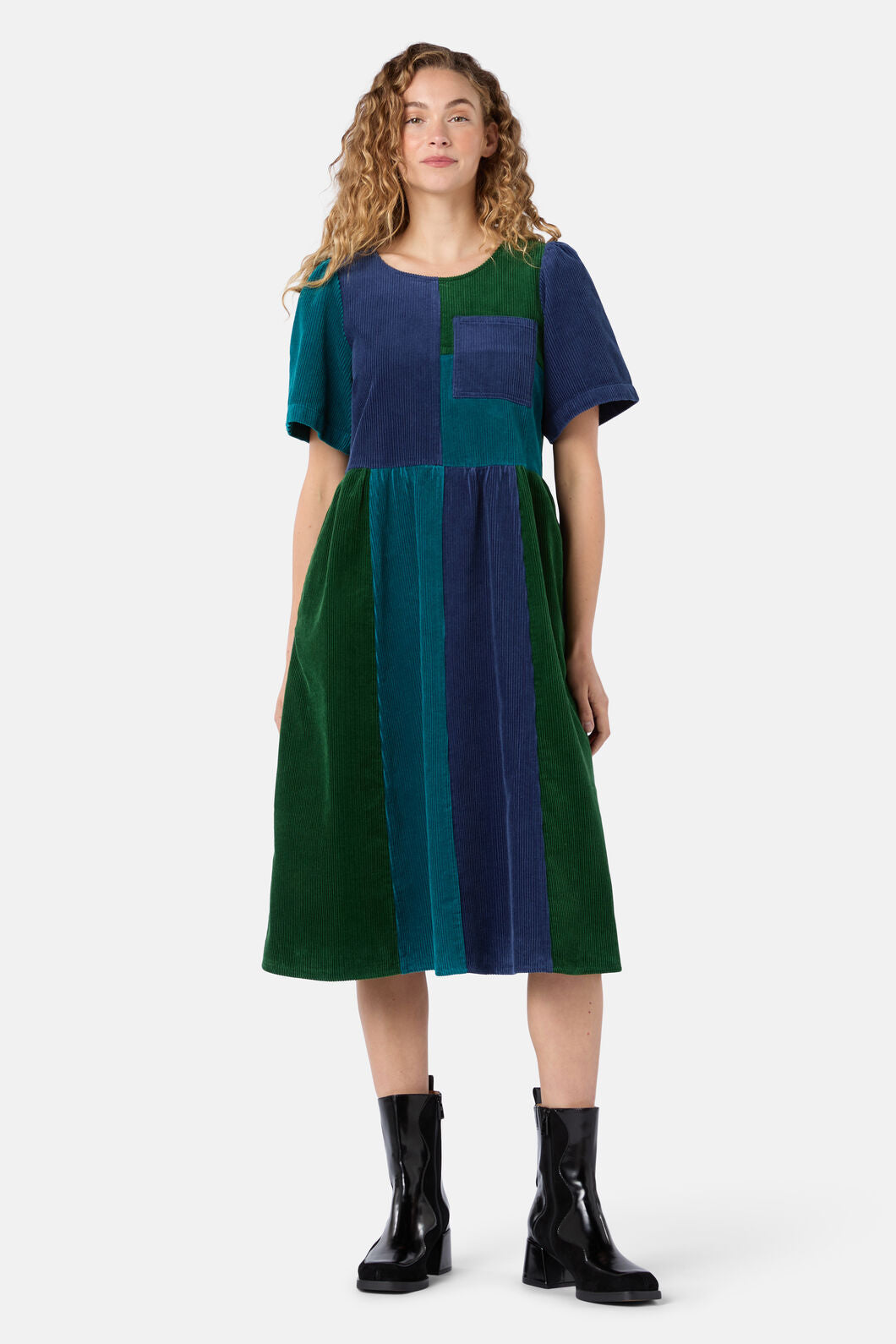 Puzzle Spliced Corduroy Dress – Gorman