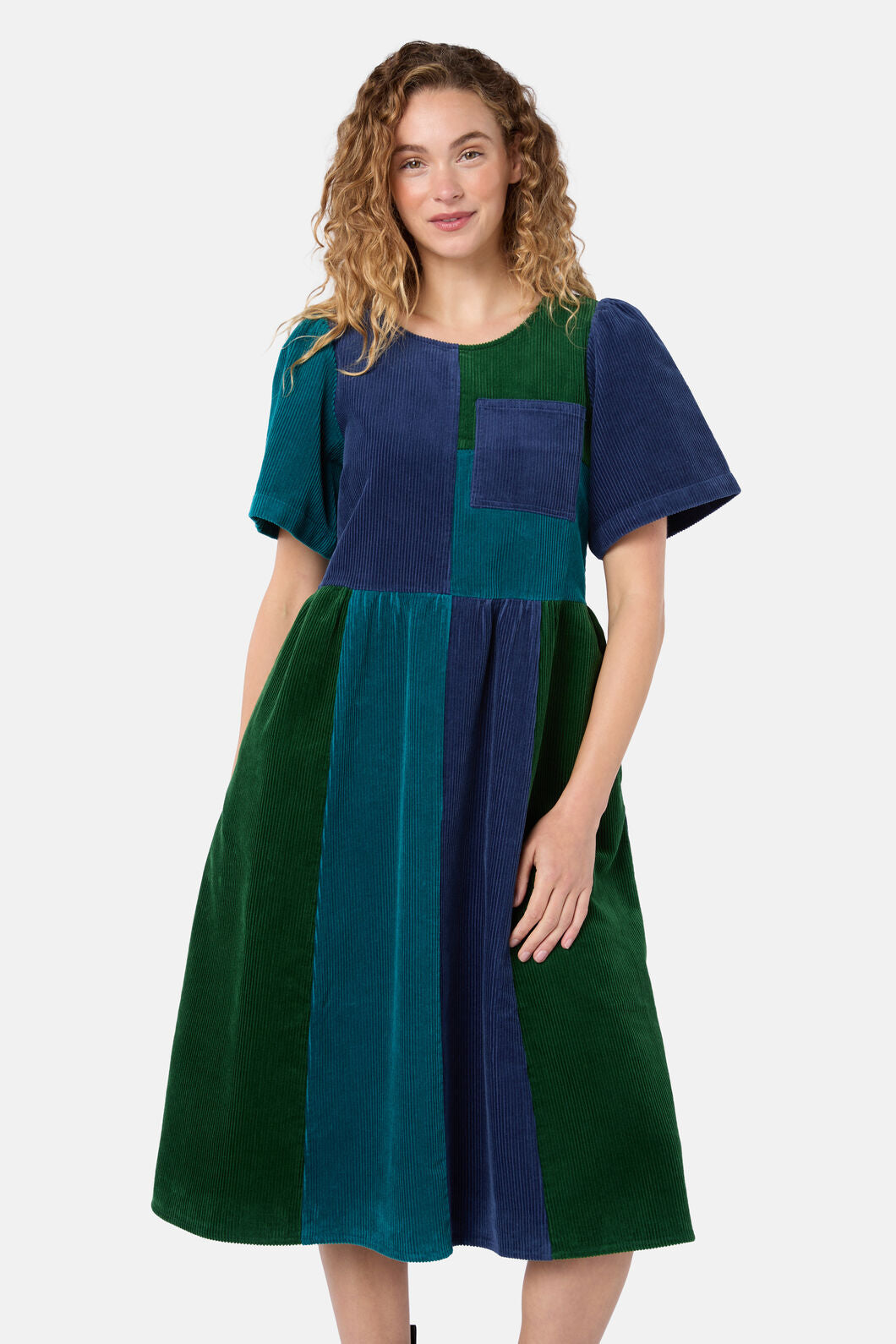 Puzzle Spliced Corduroy Dress – Gorman