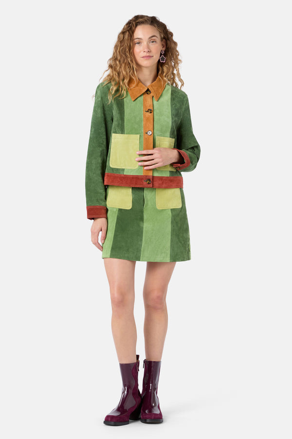 Gorman - 70’s Patch Suede Jacket - multi
