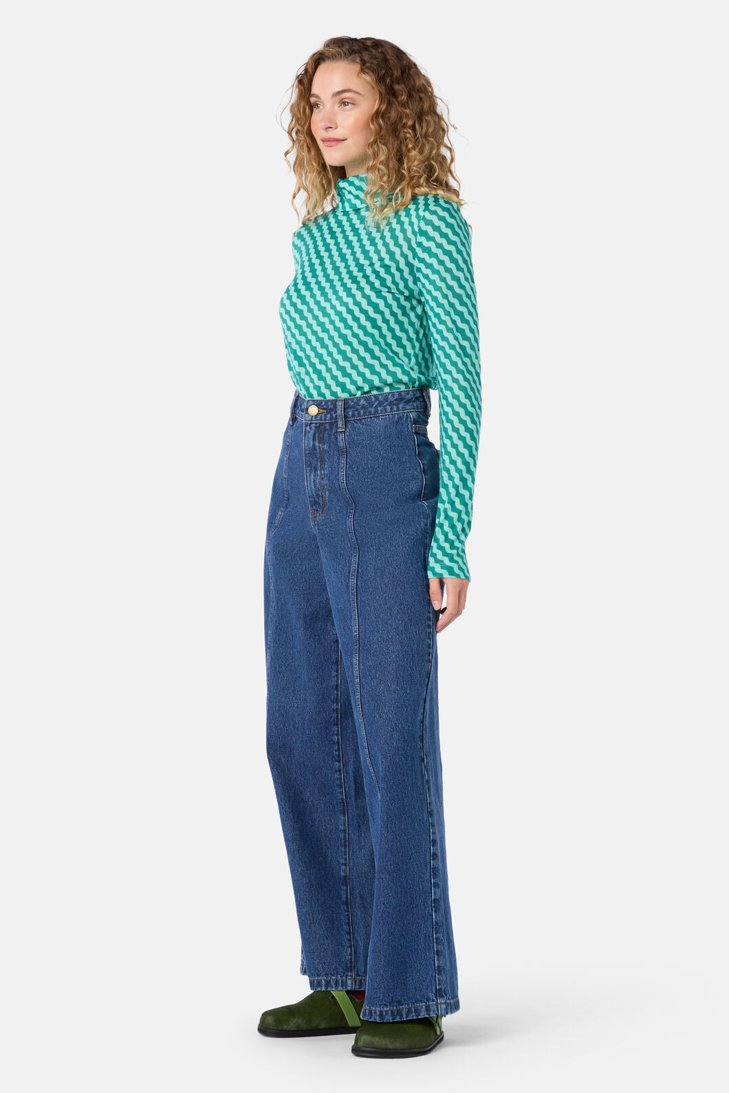 Gorman - Wavy Days Merino Polo - blue