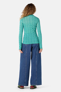Gorman - Wavy Days Merino Polo - blue