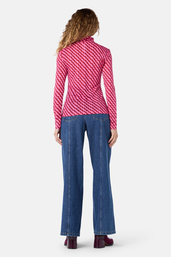 Gorman - Wavy Days Merino Polo - pink