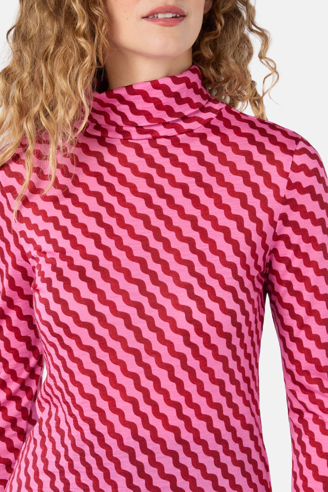 Gorman - Wavy Days Merino Polo - pink