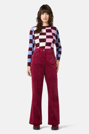 Gorman - Pesto Chilli Cord Pant - burgundy