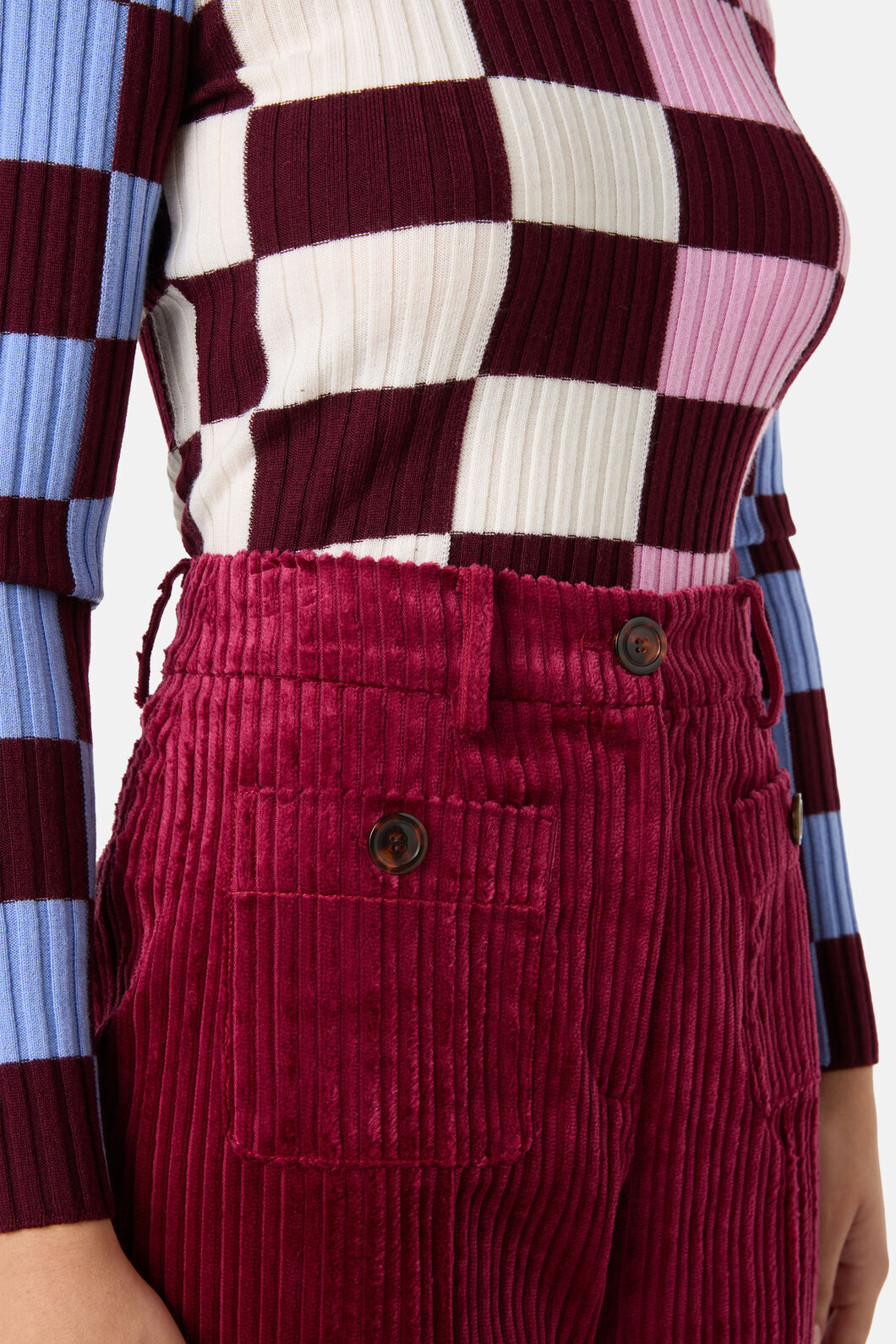 Gorman - Pesto Chilli Cord Pant - burgundy