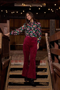 Gorman - Pesto Chilli Cord Pant - burgundy