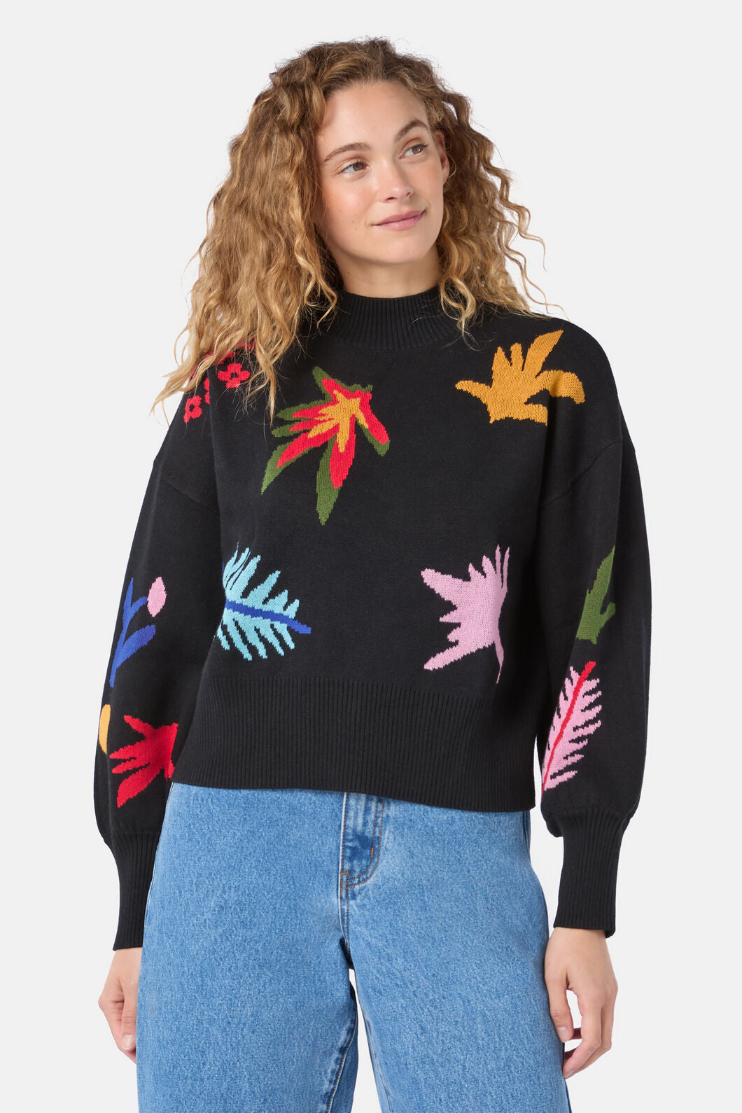 Gorman - Night Garden Motif Jumper - black