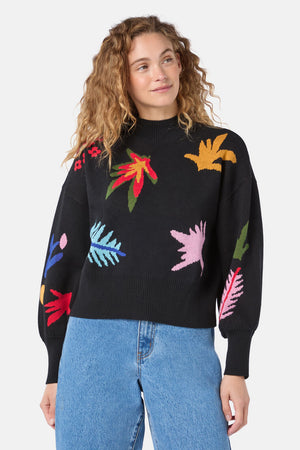 Gorman - Night Garden Motif Jumper - black