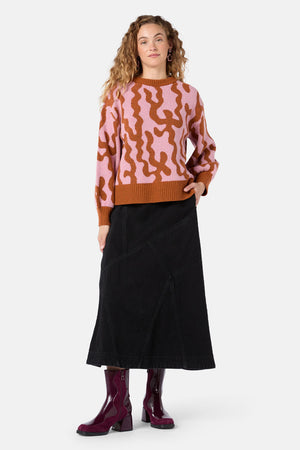 Gorman - Whitney Denim Midi Skirt - grey