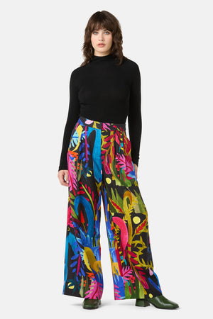 Gorman - Night Garden Wide Pant - print