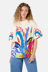 Gorman - Night Garden Oversized Tee - white
