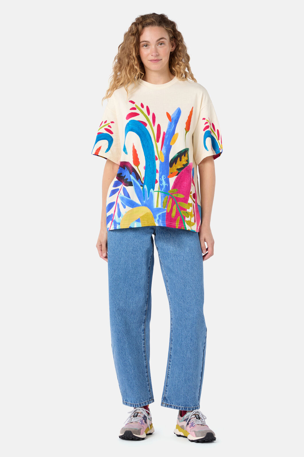 Gorman - Night Garden Oversized Tee - white