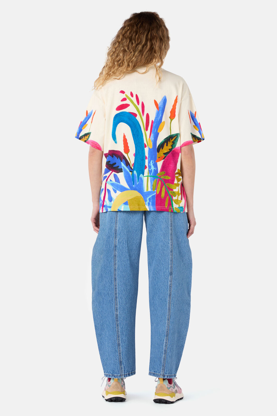Gorman - Night Garden Oversized Tee - white