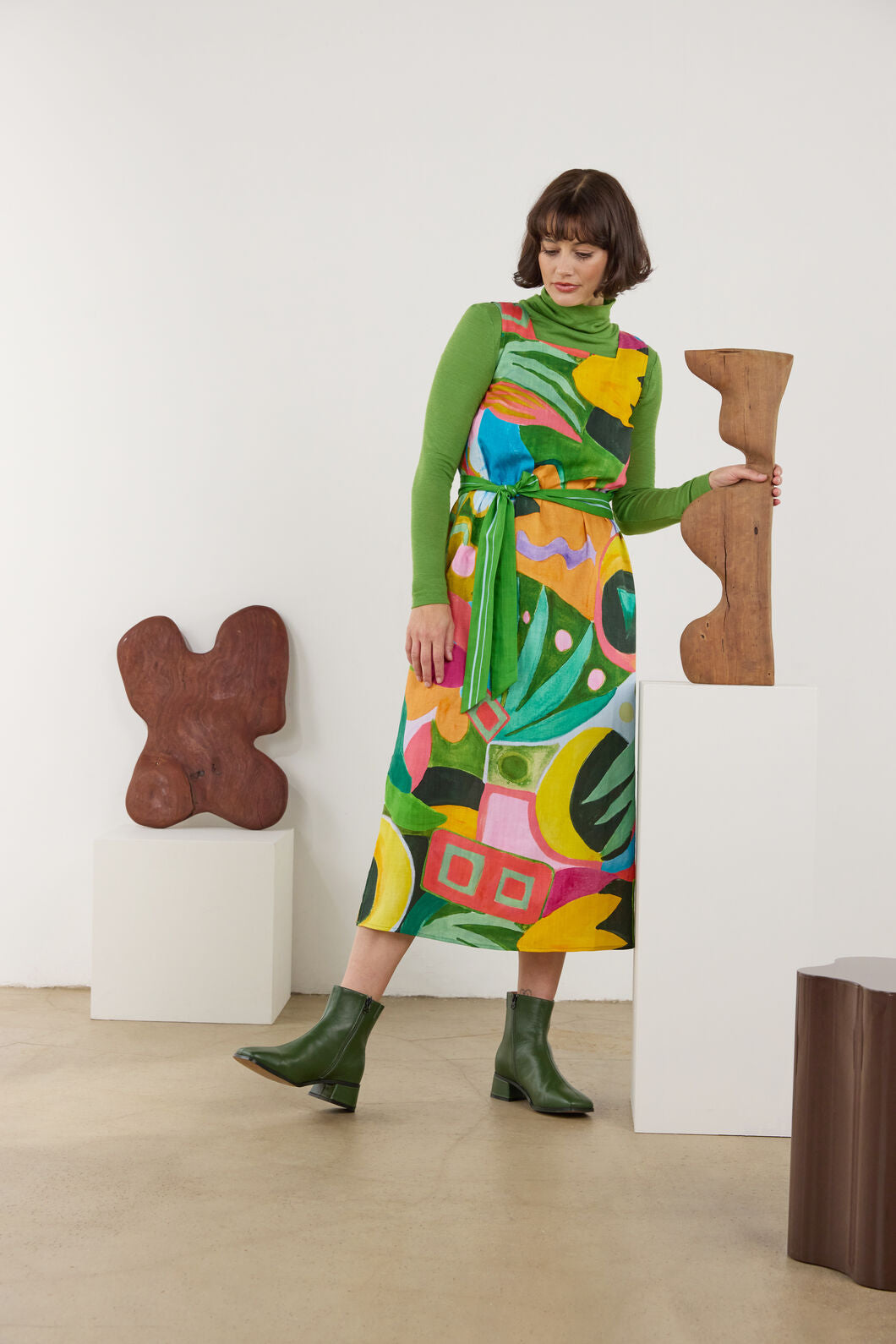 Gorman - Warm Winter Printed Midi Dress - print