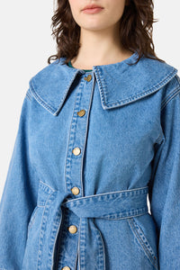 Gorman - Henry Collar Denim Jacket - denim
