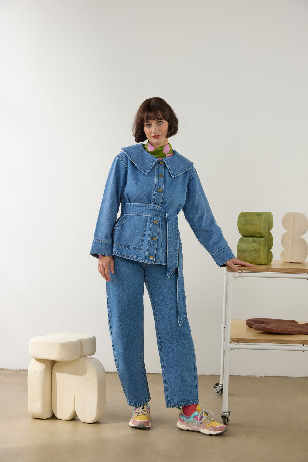 Gorman - Henry Collar Denim Jacket - denim
