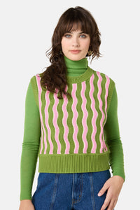 Gorman - Wavy Baby Crochet Vest - multi