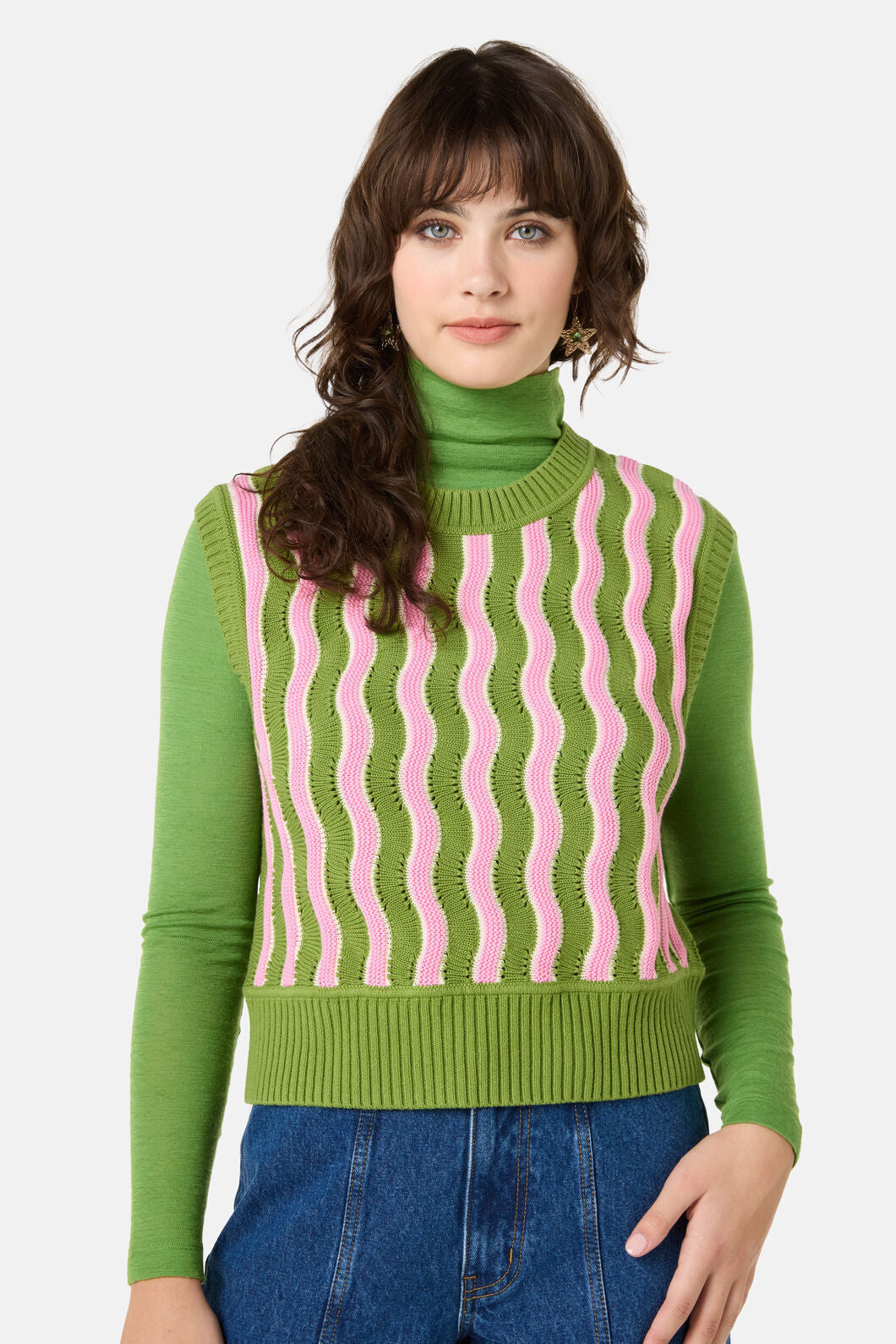 Gorman - Wavy Baby Crochet Vest - multi