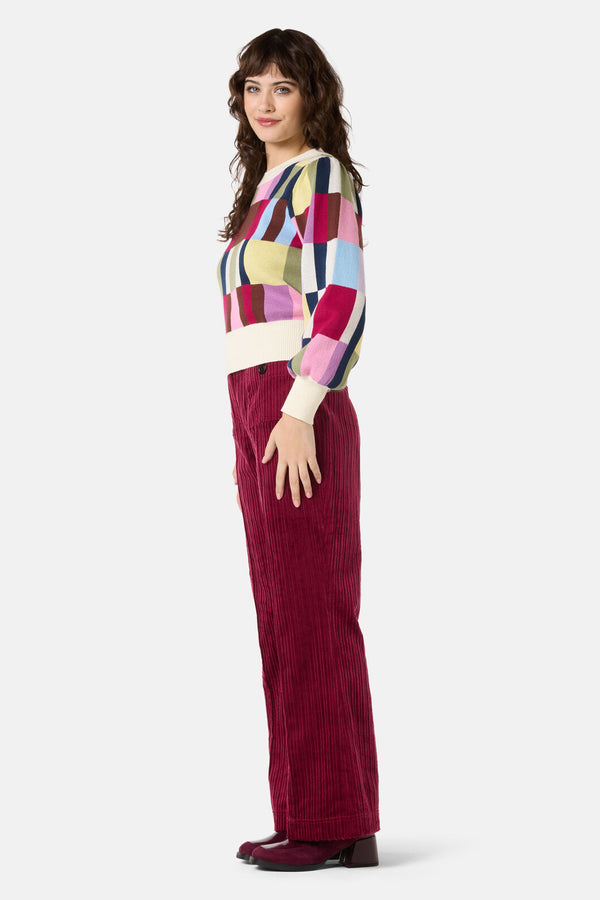Gorman - Arty Check Knit Jumper - print