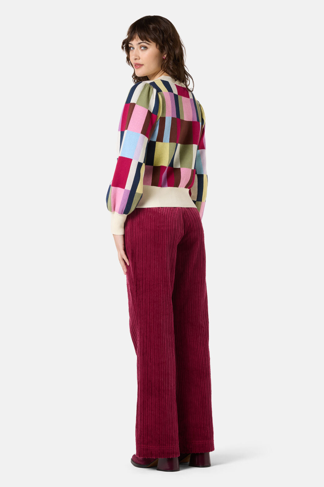 Gorman - Arty Check Knit Jumper - print